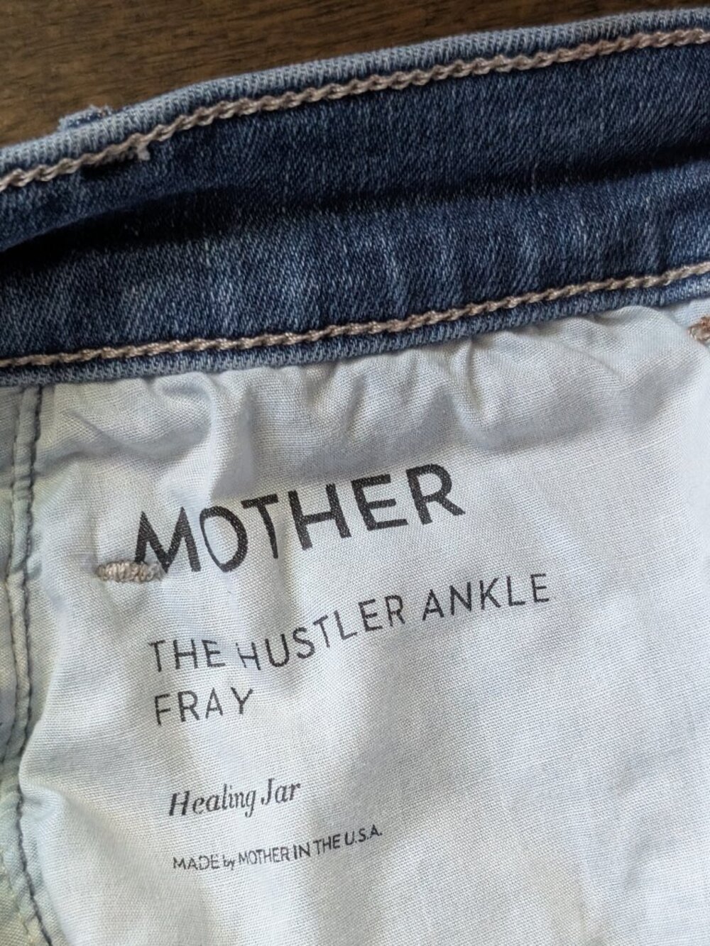 Mother Hustler Ankle Fray Jeans Size 30 - Picture 6 of 9